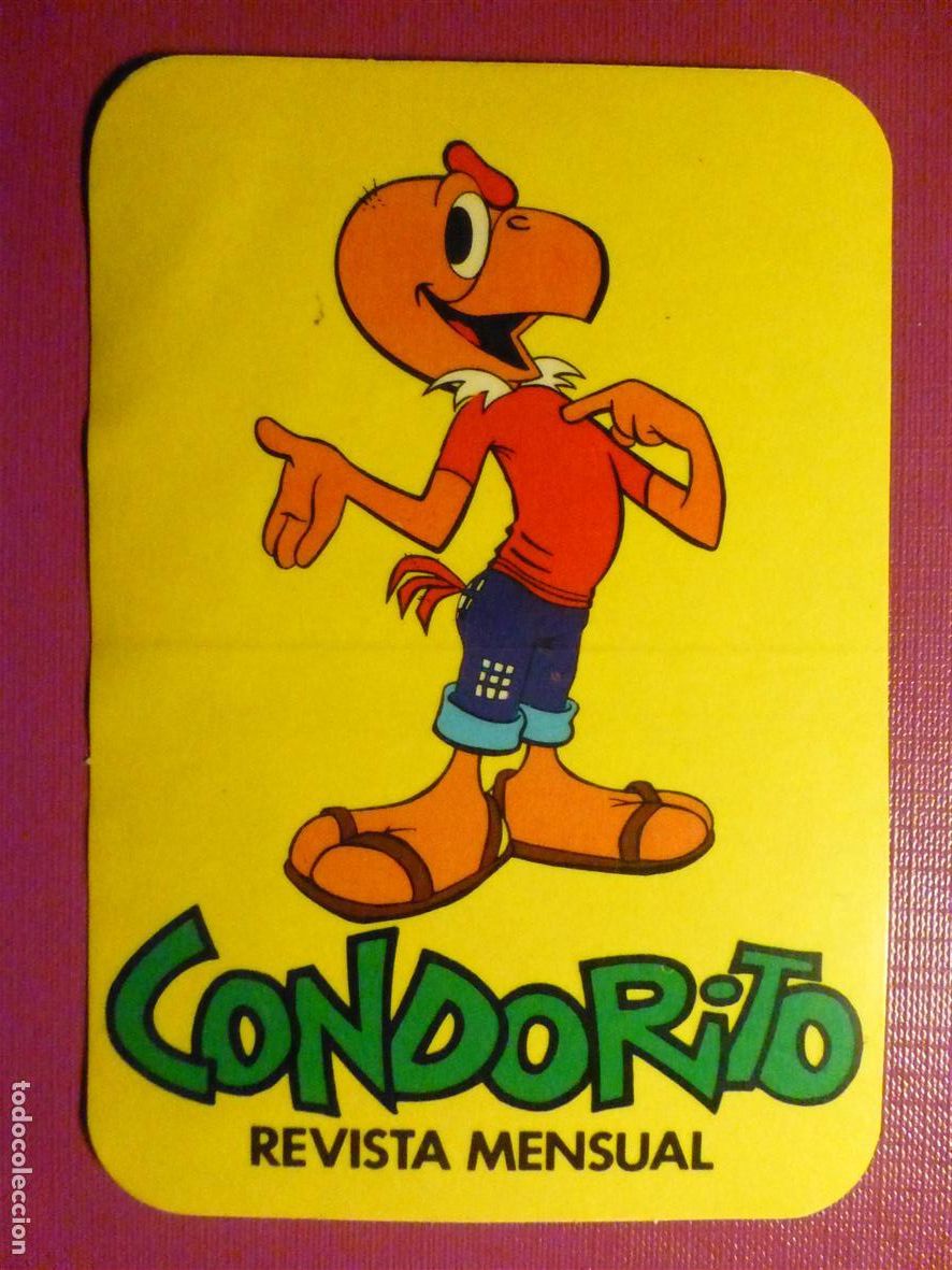 Pegatinas de colecci&oacute;n: Pegatina - Adhesivo - Revista de humor - Condorito - 8 x 12 cm.