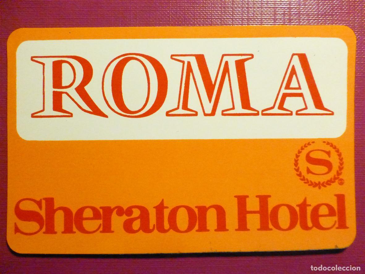 Pegatinas de colecci&oacute;n: Pegatina Hoteles - Hotel Sheraton - Roma - 11 x 7 cm.