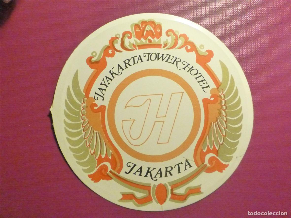 Pegatinas de colecci&oacute;n: Pegatina Hoteles - Hotel - Yakarta Tower Hotel - 10,5 cm.