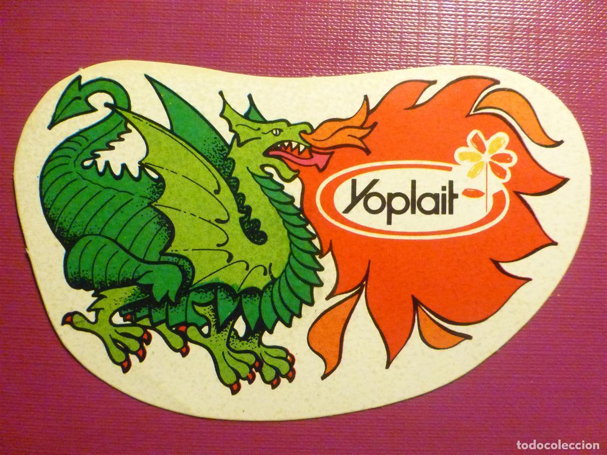 Pegatinas de colecci&oacute;n: Pegatina - Adhesivo - Tiendas de Alimentaci&oacute;n - Drag&oacute;n - Biciyoplait - Yoplait - 10 x 6,5 cm.