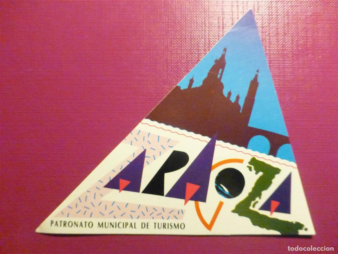 Pegatinas de colecci&oacute;n: Pegatina - Adhesivo - Localidad - Zaragoza - 10 x 10,5 cm.