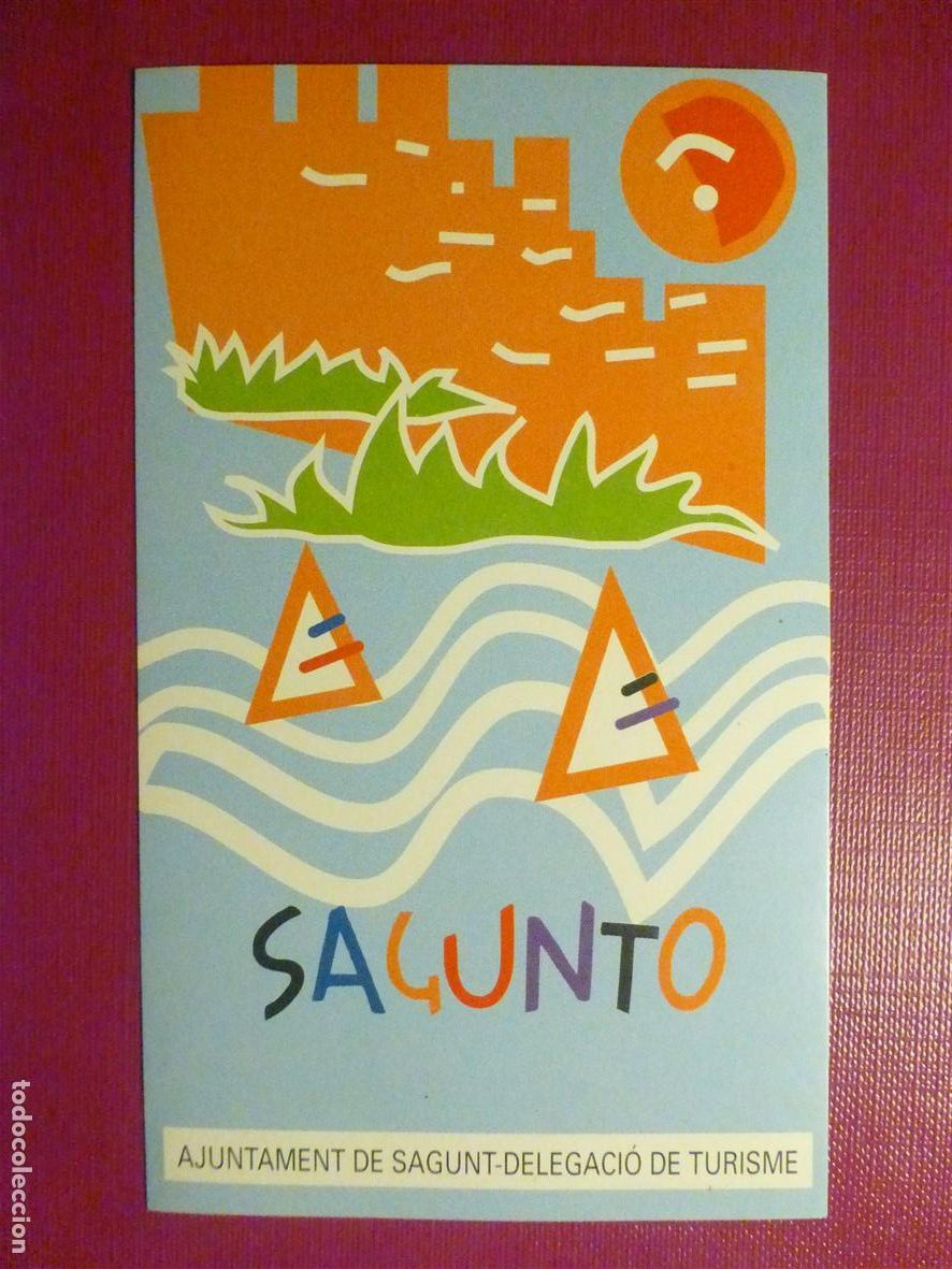 Pegatinas de colecci&oacute;n: Pegatina - Adhesivo - Localidad - Sagunto - Valencia - 7 x 12 cm.