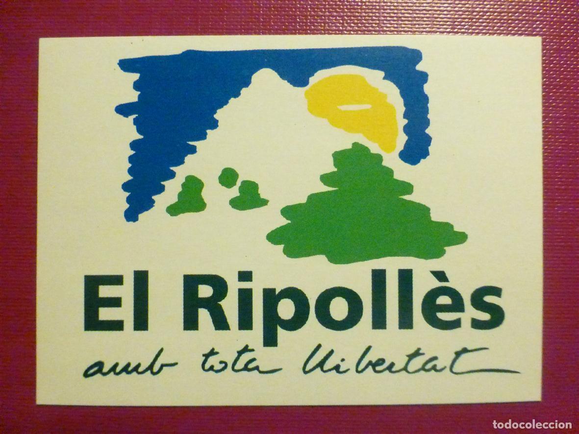 Pegatinas de colecci&oacute;n: Pegatina - Adhesivo - Localidad - El Ripoll&eacute;s - Gerona - 8,5 x 6 cm.