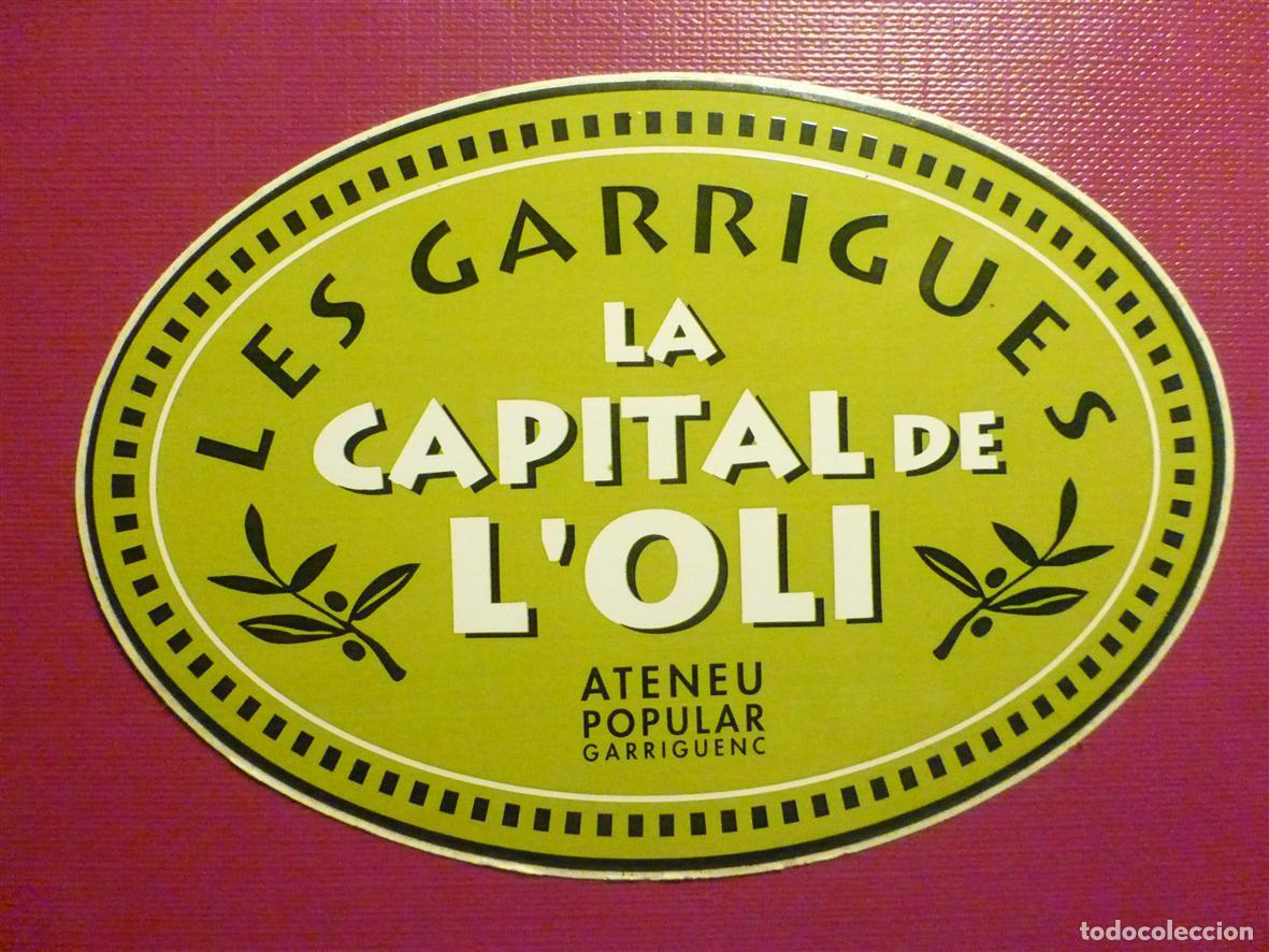Pegatinas de colecci&oacute;n: Pegatina - Adhesivo - Localidad - Les Garrigues - L&eacute;rida - 10,5 x 7,5 cm.