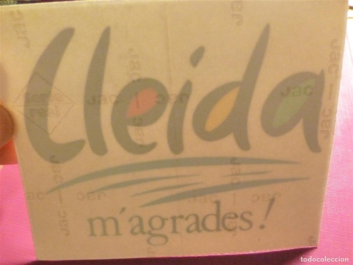 Pegatinas de colecci&oacute;n: Pegatina - Adhesivo - Localidad - m&acute;agrades ! - L&eacute;rida - 11 x 9 cm.