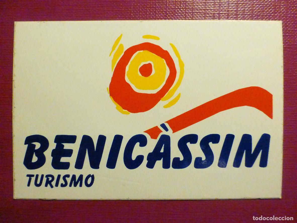 Pegatinas de colecci&oacute;n: Pegatina - Adhesivo - Localidad - Benicassim - Castell&oacute;n - 9 x 6 cm.