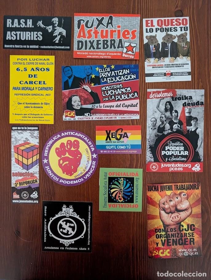 Pegatinas de colecci&oacute;n: Pegatinas pol&iacute;ticas y sindicales