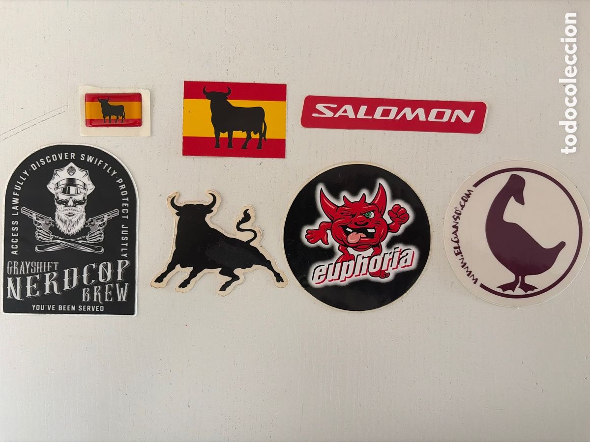 Pegatinas de colecci&oacute;n: Lote de 7 Pegatinas Variadas