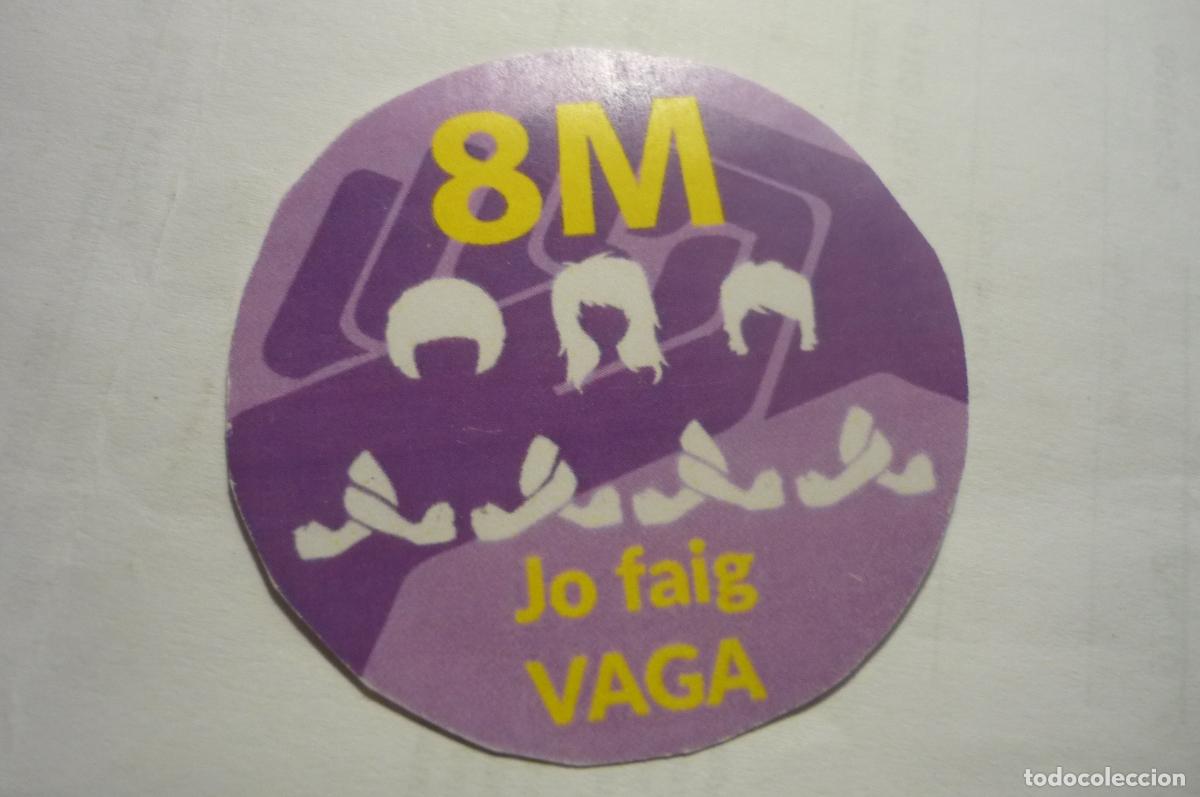 Pegatinas de colecci&oacute;n: pegatina peque&ntilde;a 8m yo hago huelga catalan