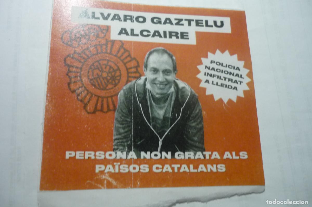 Pegatinas de colecci&oacute;n: pegatina catalan persona no grata