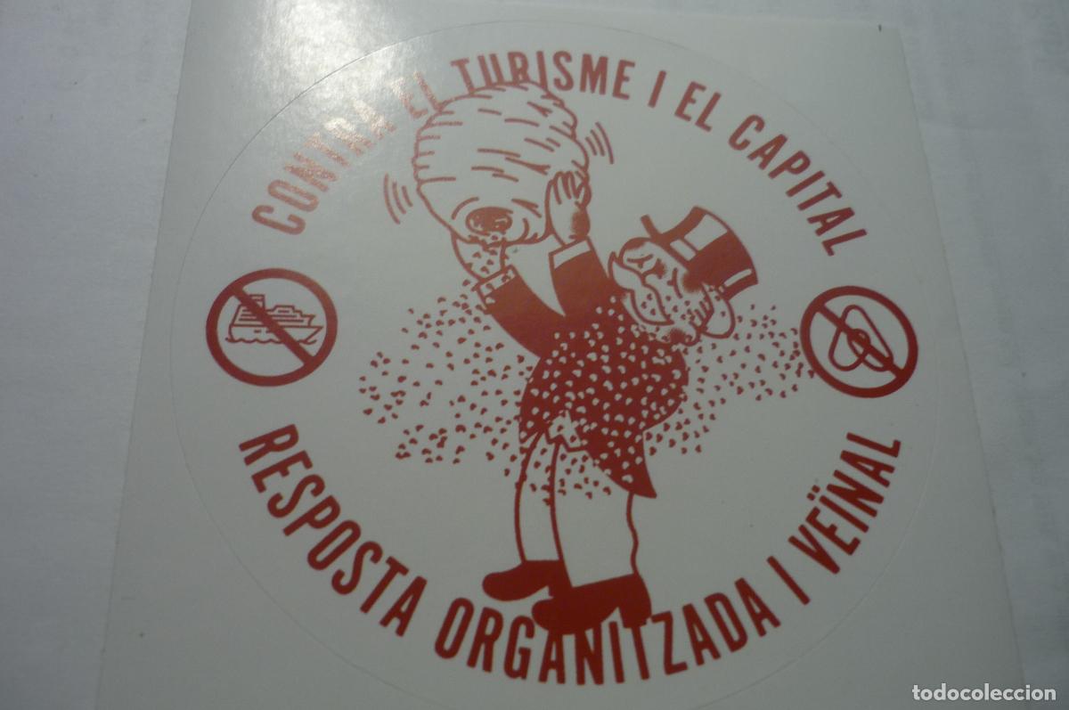 Pegatinas de colecci&oacute;n: pegatina contra el turimo y el capital catalan