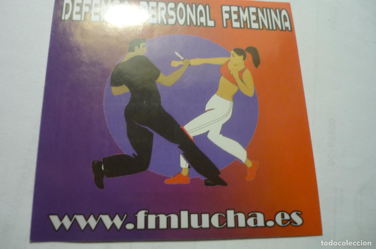 Pegatinas de colecci&oacute;n: pegatina defensa personal femenina