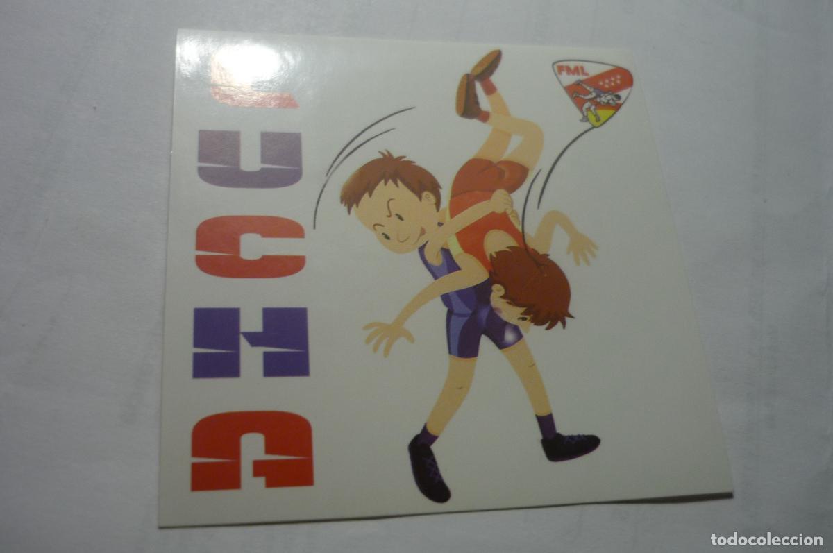 Pegatinas de colecci&oacute;n: pegatina deporte lucha