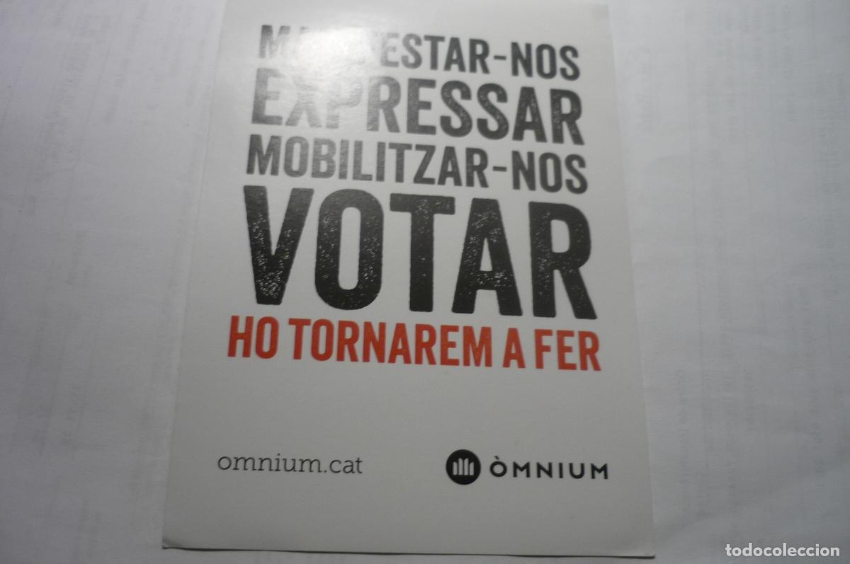 Pegatinas de colecci&oacute;n: pegatina omnium catalan votar