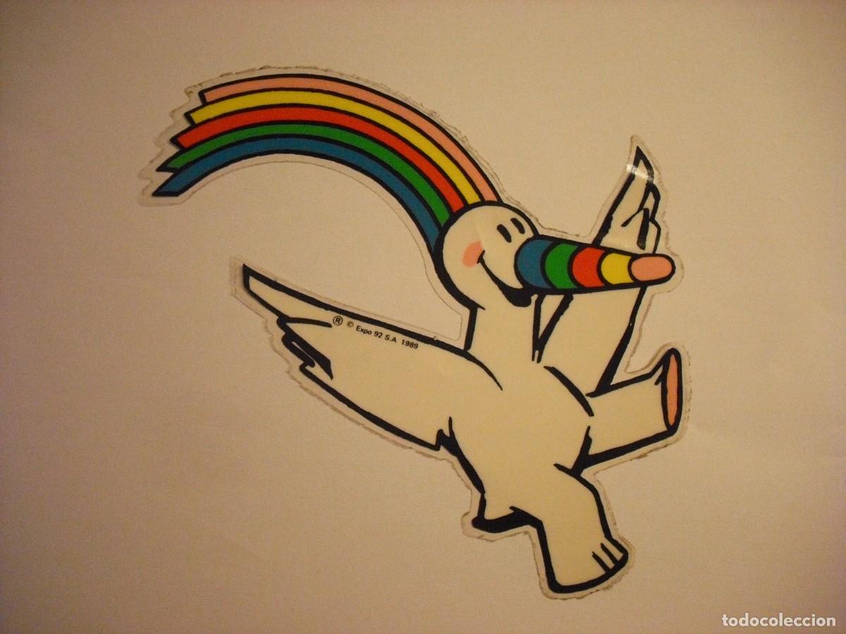 Collection stickers: PEGATINA DE CURRO , MASCOTA DE LA EXPOSICION UNIVERSAL DE SEVILLA 1992