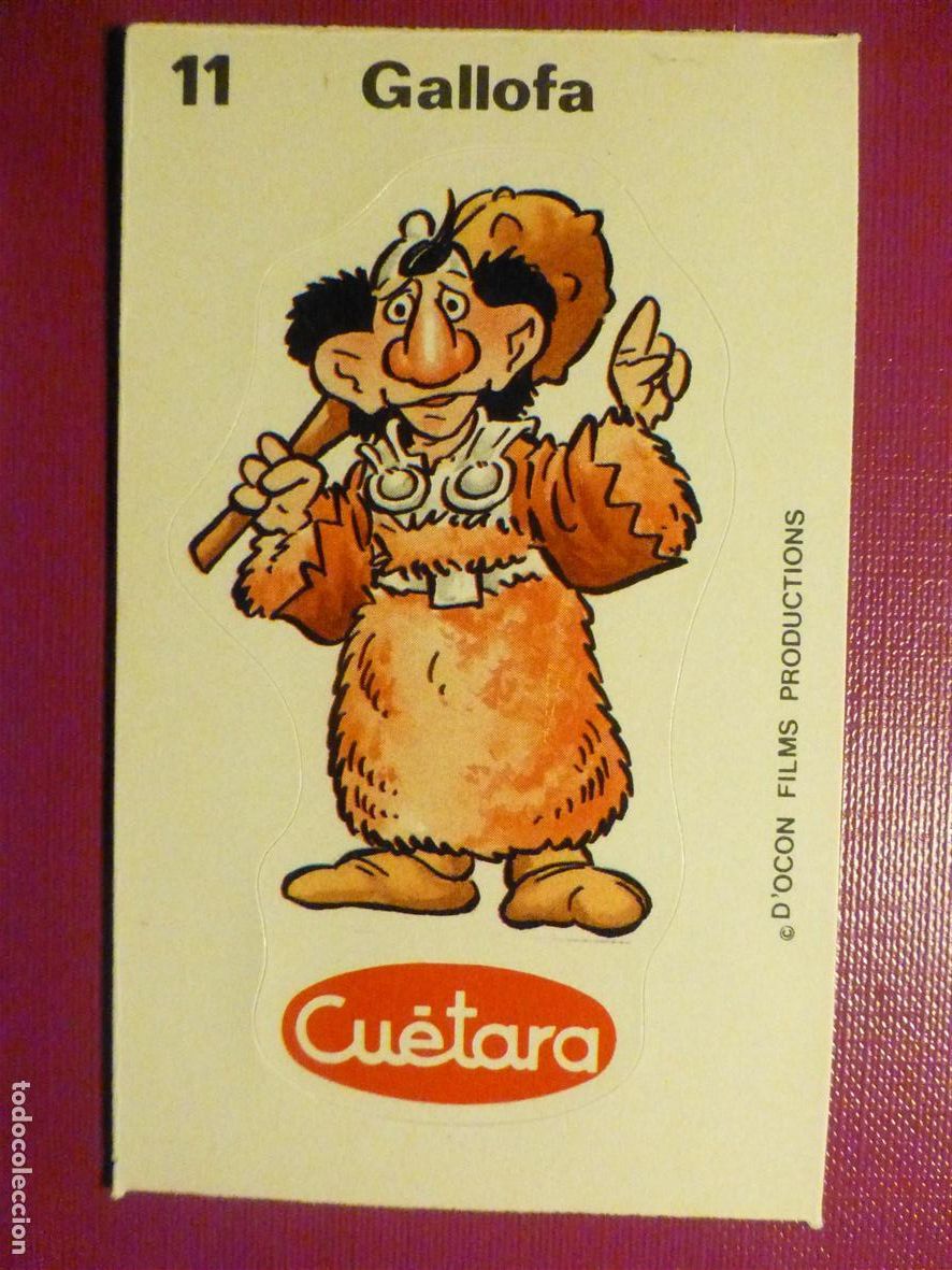 Pegatinas de colecci&oacute;n: Pegatina Adhesiva Tiendas Alimentaci&oacute;n, Golosinas - Cu&eacute;tara, Los Aurones, N&ordm; 11, Gallofa - 6 x 10 cm