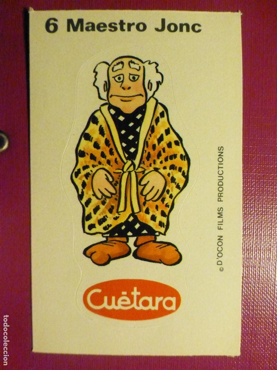 Pegatinas de colecci&oacute;n: Pegatina Adhesiva Tiendas Alimentaci&oacute;n, Golosinas - Cu&eacute;tara, Los Aurones, N&ordm; 6, M&ordm; Jonc - 6 x 10 cm