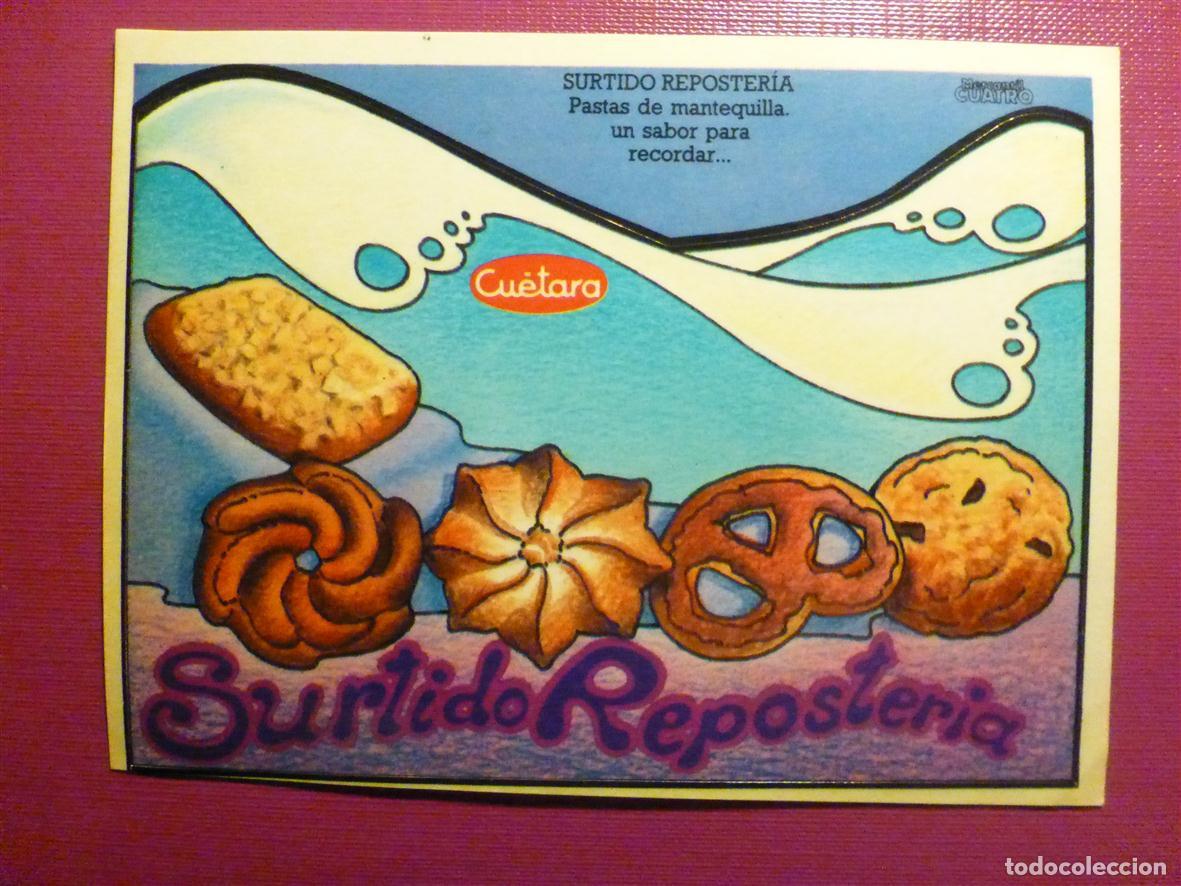 Pegatinas de colecci&oacute;n: Pegatina Adhesiva Tiendas Alimentaci&oacute;n, Golosinas - Cu&eacute;tara, Galletas Surtido - 12 x 9 cm