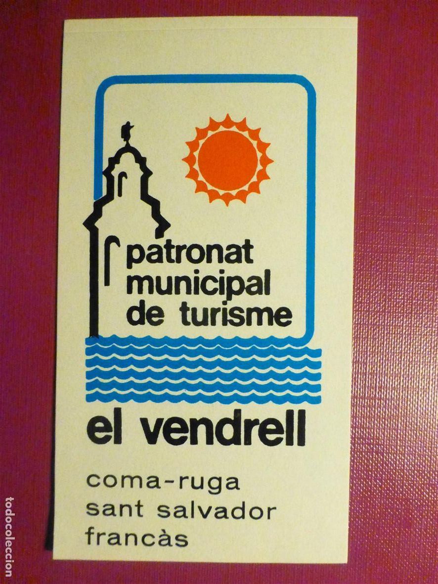 Pegatinas de colecci&oacute;n: Pegatina - Adhesivo - Localidad - El Vendrell - Tarragona - 6,5 x 12 cm.