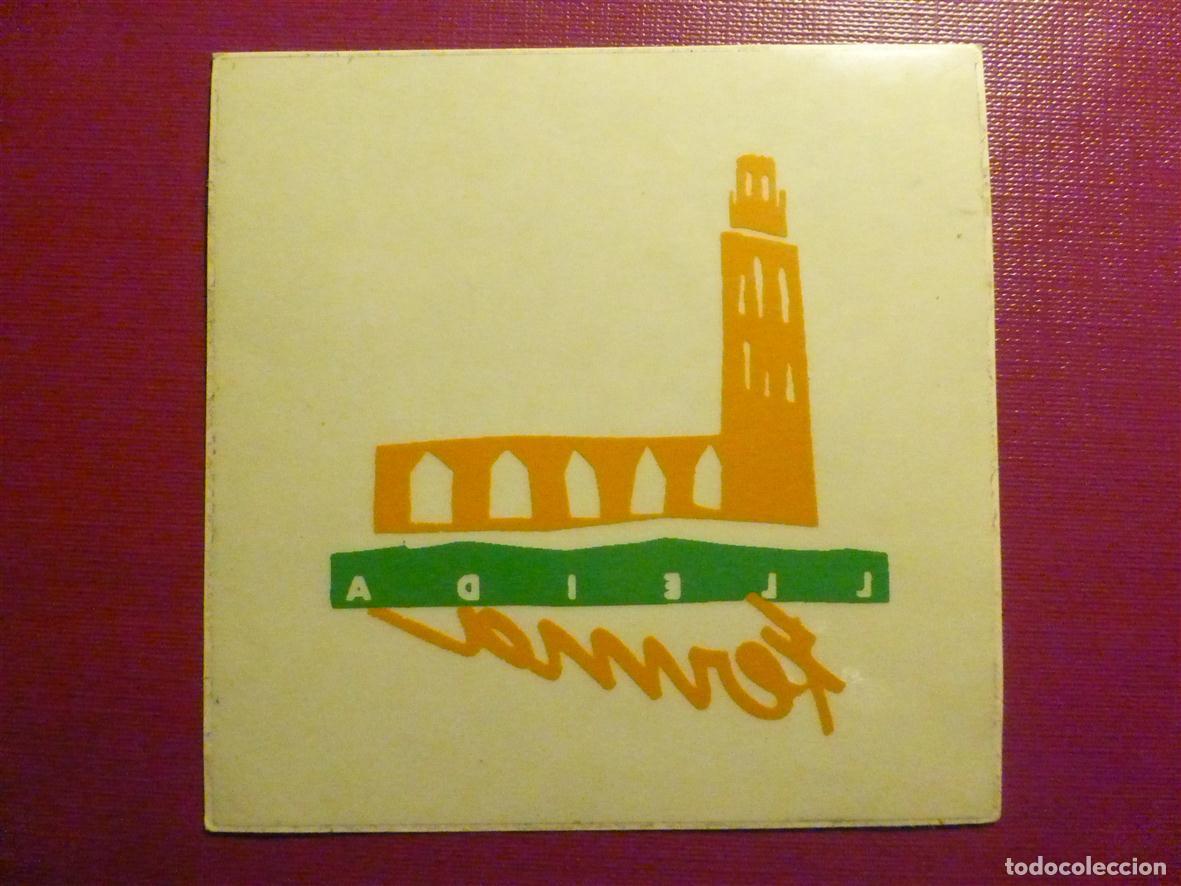Pegatinas de colecci&oacute;n: Pegatina - Adhesivo - Localidad - L&eacute;rida - Lleida Ferma - 9 x 9 cm.