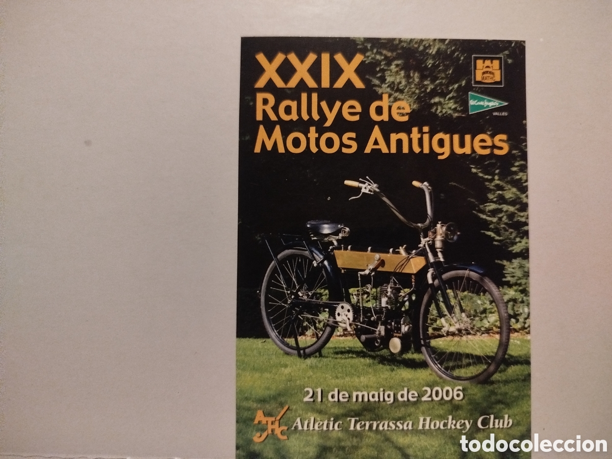 Pegatinas de colecci&oacute;n: Pegatina rallye de motos antigues