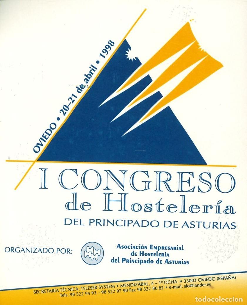Pegatinas de colecci&oacute;n: PEGATINA - ADHESIVO - HOTELES - ASTURIAS - I CONGRESO DE HOSTELERIA
