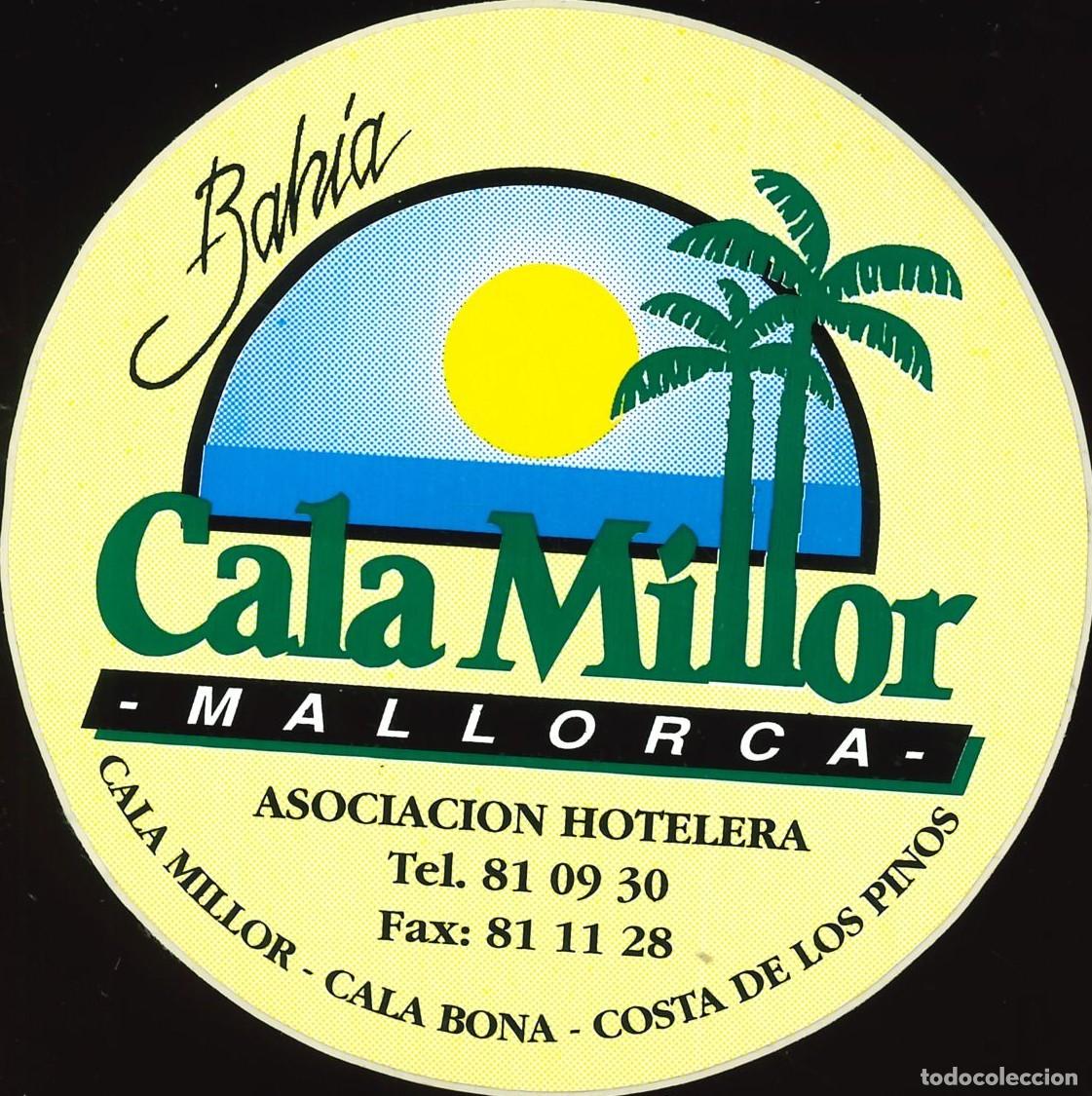 Pegatinas de colecci&oacute;n: PEGATINA - ADHESIVO - HOTELES - BALEARES - BAHIA CALA MILLOR (MALLORCA)