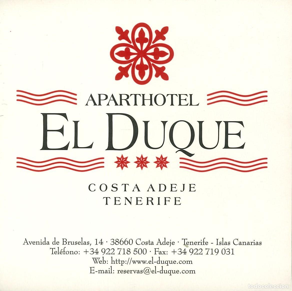 Pegatinas de colecci&oacute;n: PEGATINA - ADHESIVO - HOTELES - CANARIAS - APARTAHOTEL EL DUQUE (TENERIFE)