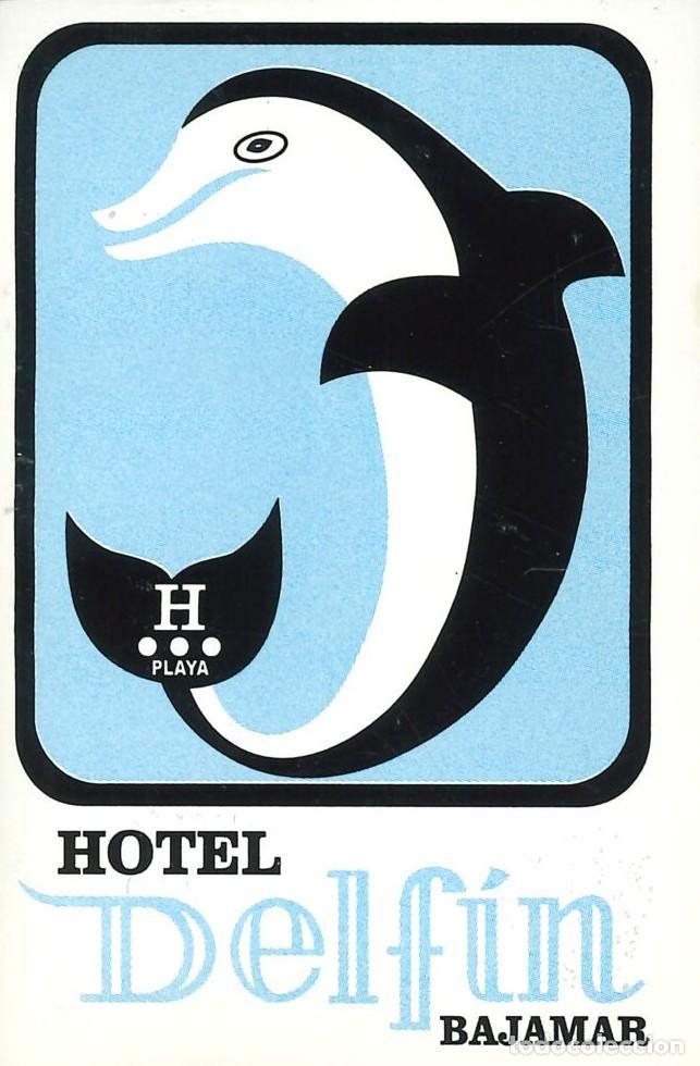 Pegatinas de colecci&oacute;n: PEGATINA - ADHESIVO - HOTELES - CANARIAS - HOTEL DELFIN BAJAMAR - SAN CRISTOBAL LAGUNA (TENERIFE)