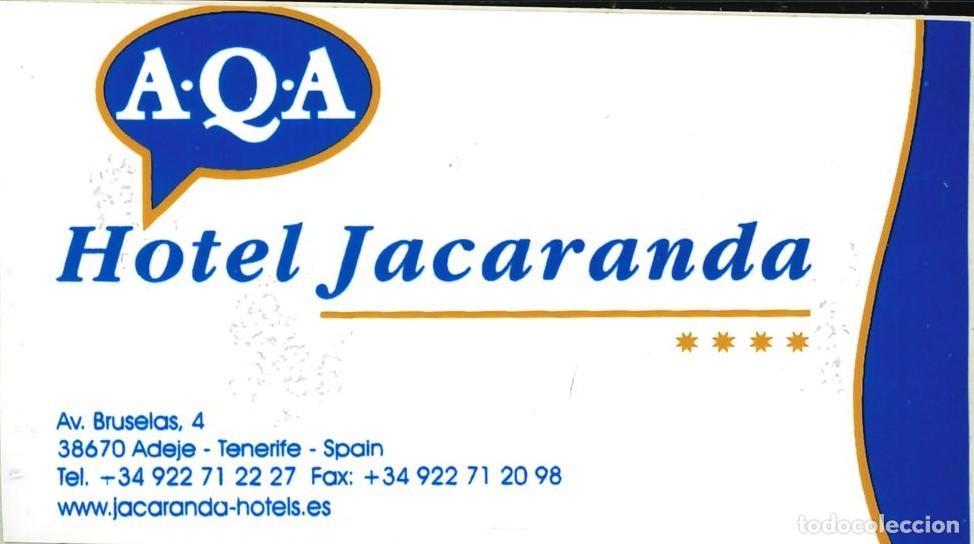 Pegatinas de colecci&oacute;n: PEGATINA - ADHESIVO - HOTELES - CANARIAS - HOTEL JACARANDA (TENERIFE) (8'5 x 4'5)