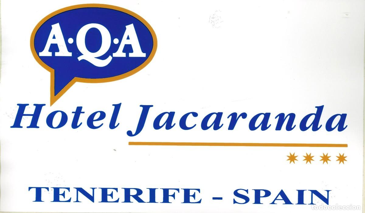 Pegatinas de colecci&oacute;n: PEGATINA - ADHESIVO - HOTELES - CANARIAS - HOTEL JACARANDA (TENERIFE) (20 x 12)