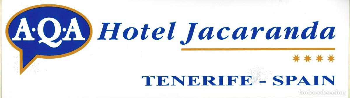 Pegatinas de colecci&oacute;n: PEGATINA - ADHESIVO - HOTELES - CANARIAS - HOTEL JACARANDA (TENERIFE) (20 x 5'5)