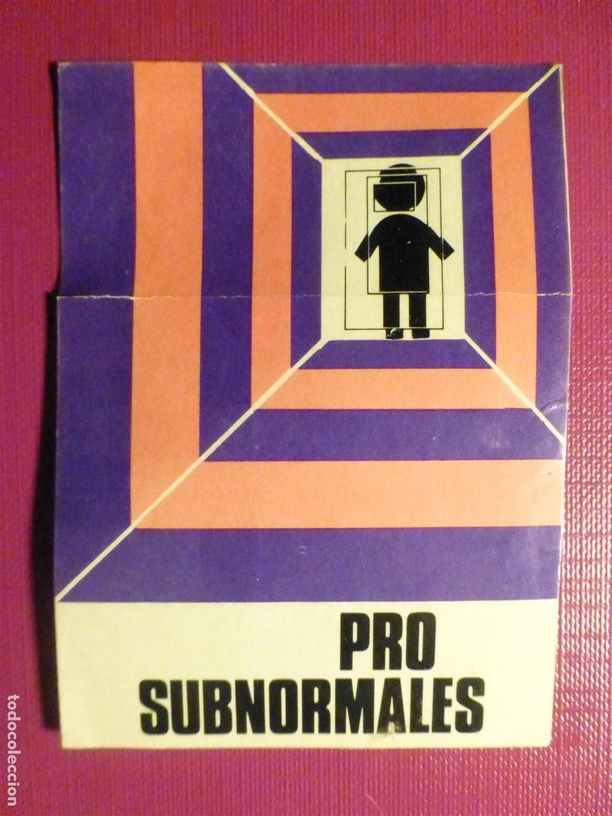 Pegatinas de colecci&oacute;n: Pegatina - Adhesivo - Pro Subnormales - 6 x 8 cm.
