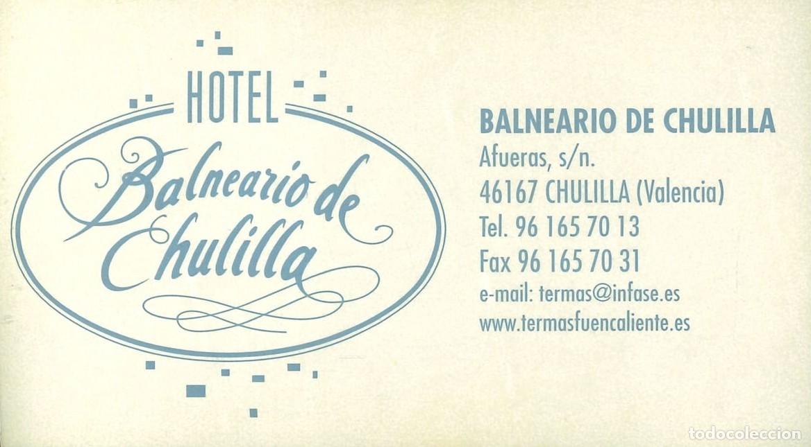 Pegatinas de colecci&oacute;n: PEGATINA - ADHESIVO - HOTELES - COMUNIDAD VALENCIANA - HOTEL BALNEARIO DE CHULILLA (VALENCIA)