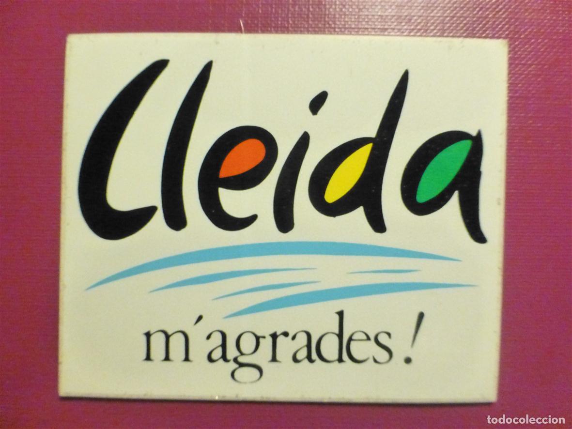 Pegatinas de colecci&oacute;n: Pegatina - Adhesivo - Localidad - m&acute;agrades ! - L&eacute;rida - Lleida - 8 x 6,5 cm.