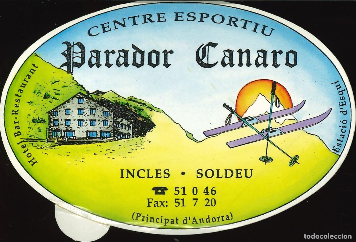Pegatinas de colecci&oacute;n: PEGATINA - ADHESIVO - HOTELES - EXTRANJEROS - CENTRE ESPORTIU PARADOR CANARO (ANDORRA)