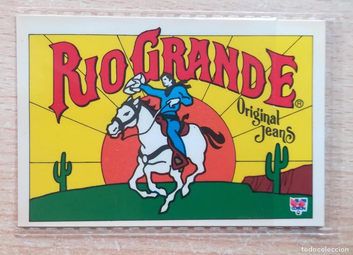 Pegatinas de colecci&oacute;n: Pegatina adhesiva R&iacute;o Grande. Original jeans. A&ntilde;os 80.