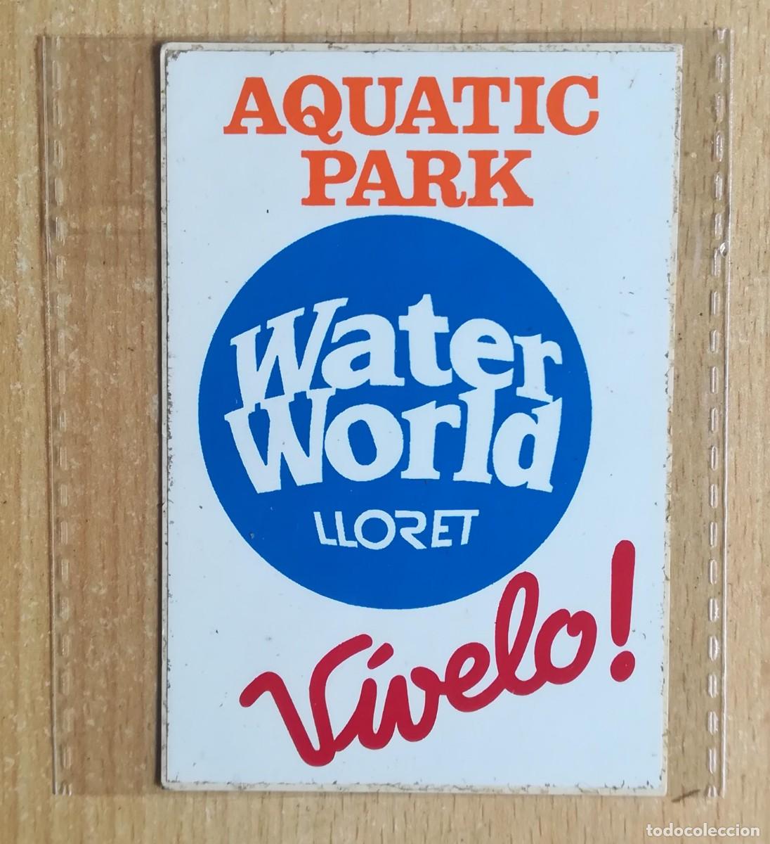 Pegatinas de colecci&oacute;n: Pegatina adhesiva Aquatic Park Water World Lloret. Parque acu&aacute;tico.
