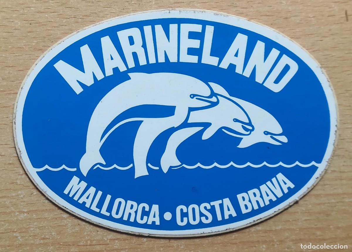 Pegatinas de colecci&oacute;n: Pegatina del parque marino Marineland. Mallorca. Costa Brava.