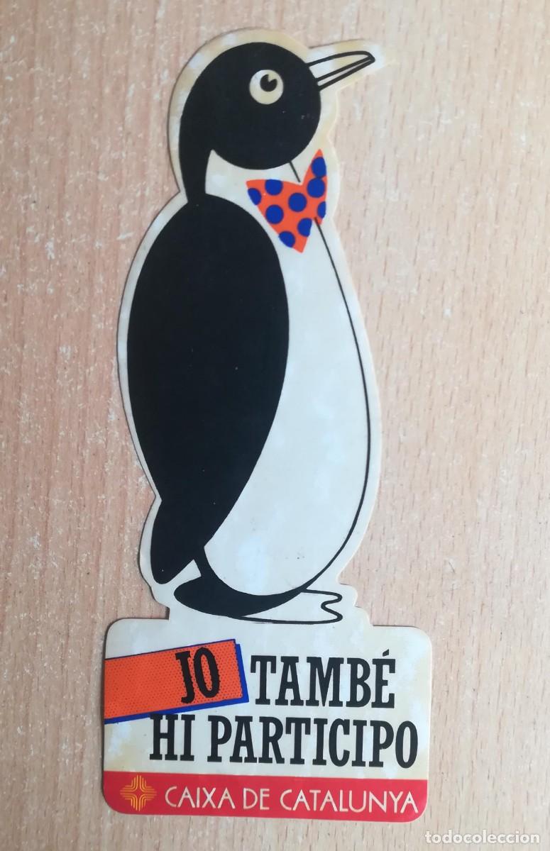 Pegatinas de colecci&oacute;n: Pegatina Caixa de Catalunya. Jo tamb&eacute; hi participo.