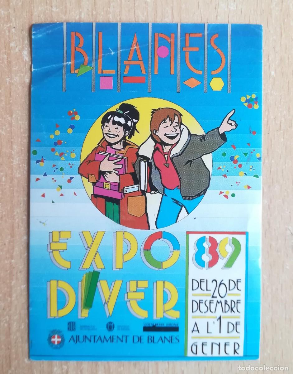Pegatinas de colecci&oacute;n: Pegatina Expo-Diver 89. Parque infantil de Navidad. Ayuntamiento de Blanes