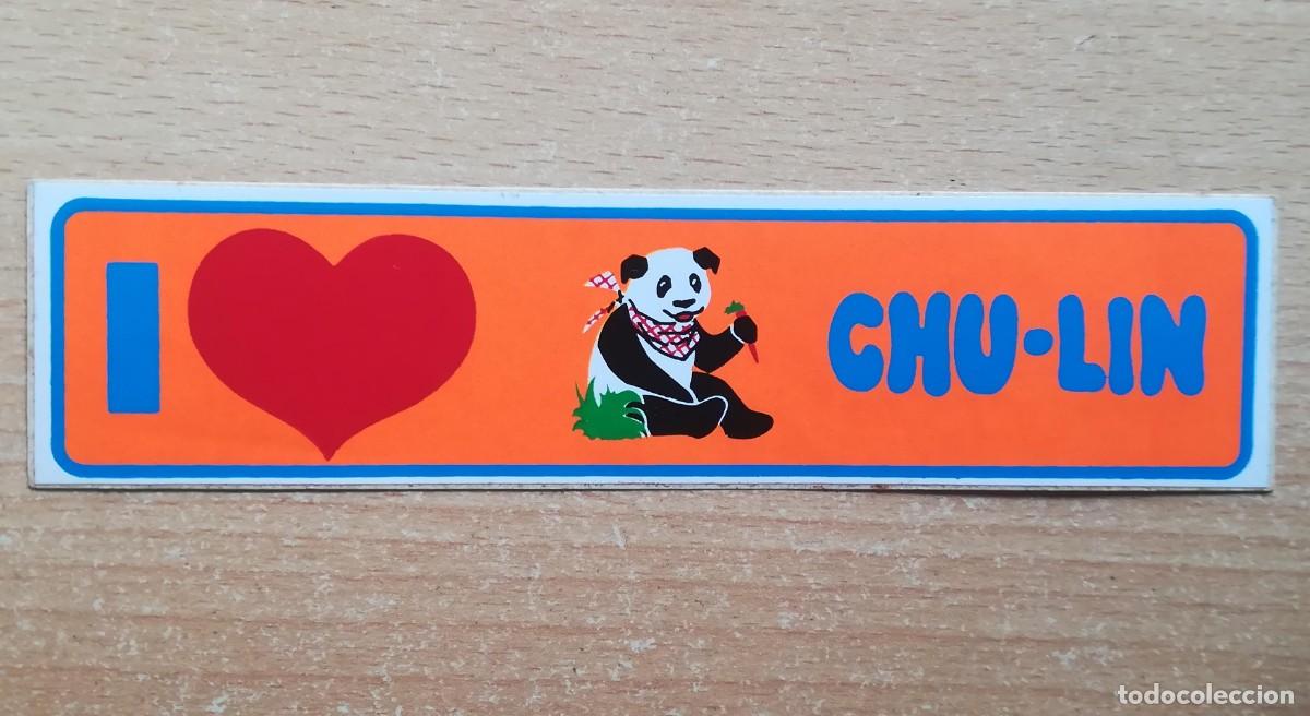 Pegatinas de colecci&oacute;n: Pegatina I Love Chu-Lin. Oso panda nacido en 1982 en el Zoo de Madrid.
