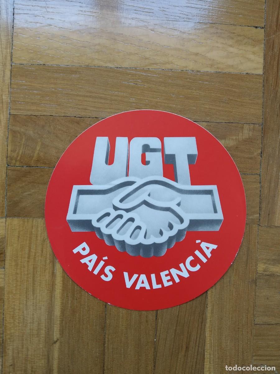 Autocolantes de cole&ccedil;&atilde;o: PEGATINA SINDICAL UGT PAIS VALENCIA SIN PEGAR