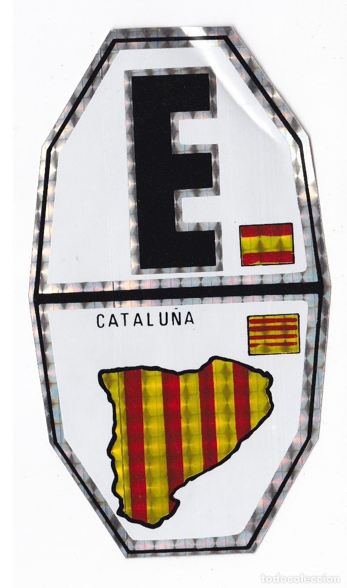 Autocollants de collection: Catalu&ntilde;a Espa&ntilde;a. Antigua pegatina de colecci&oacute;n.