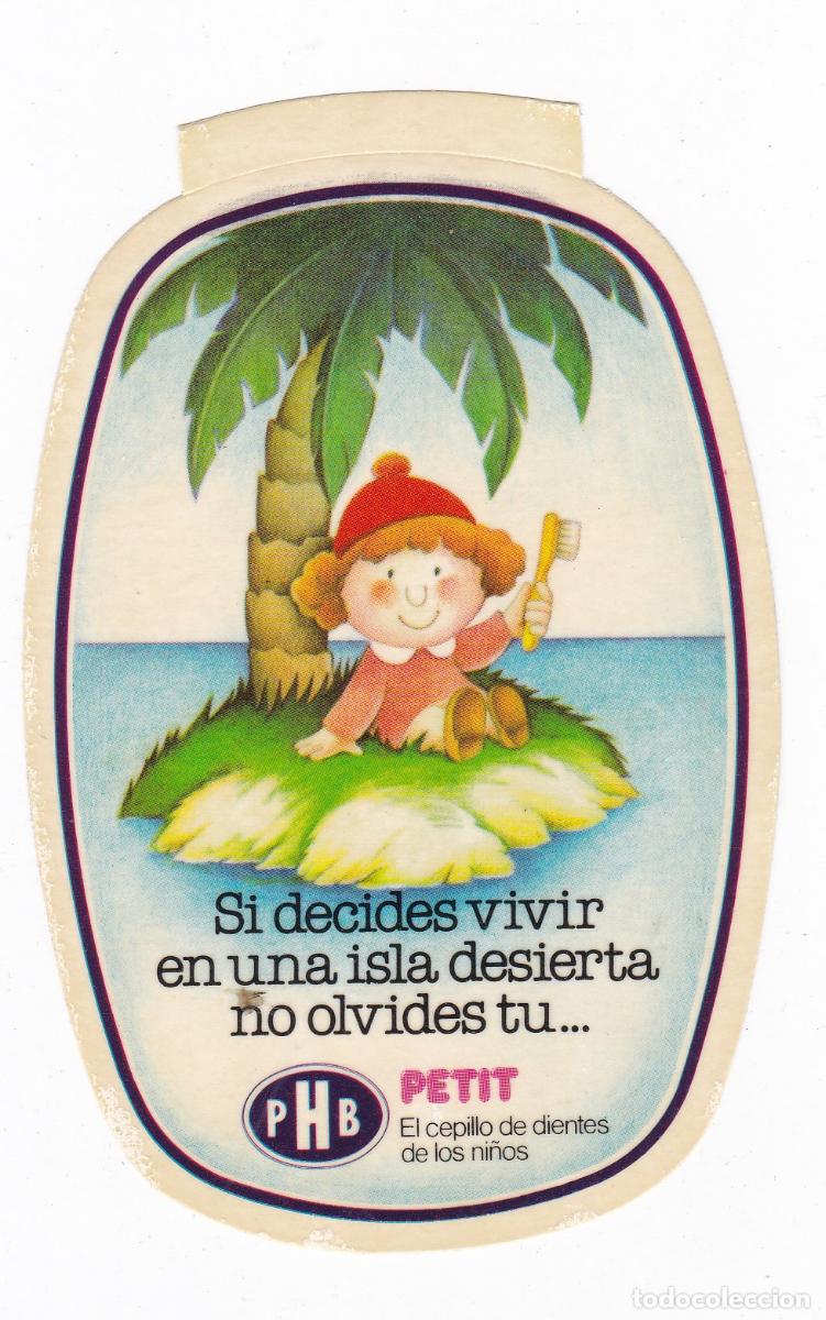 Pegatinas de colecci&oacute;n: PHB. Petit. El cepillo de dientes de los ni&ntilde;os. Antigua pegatina de colecci&oacute;n.