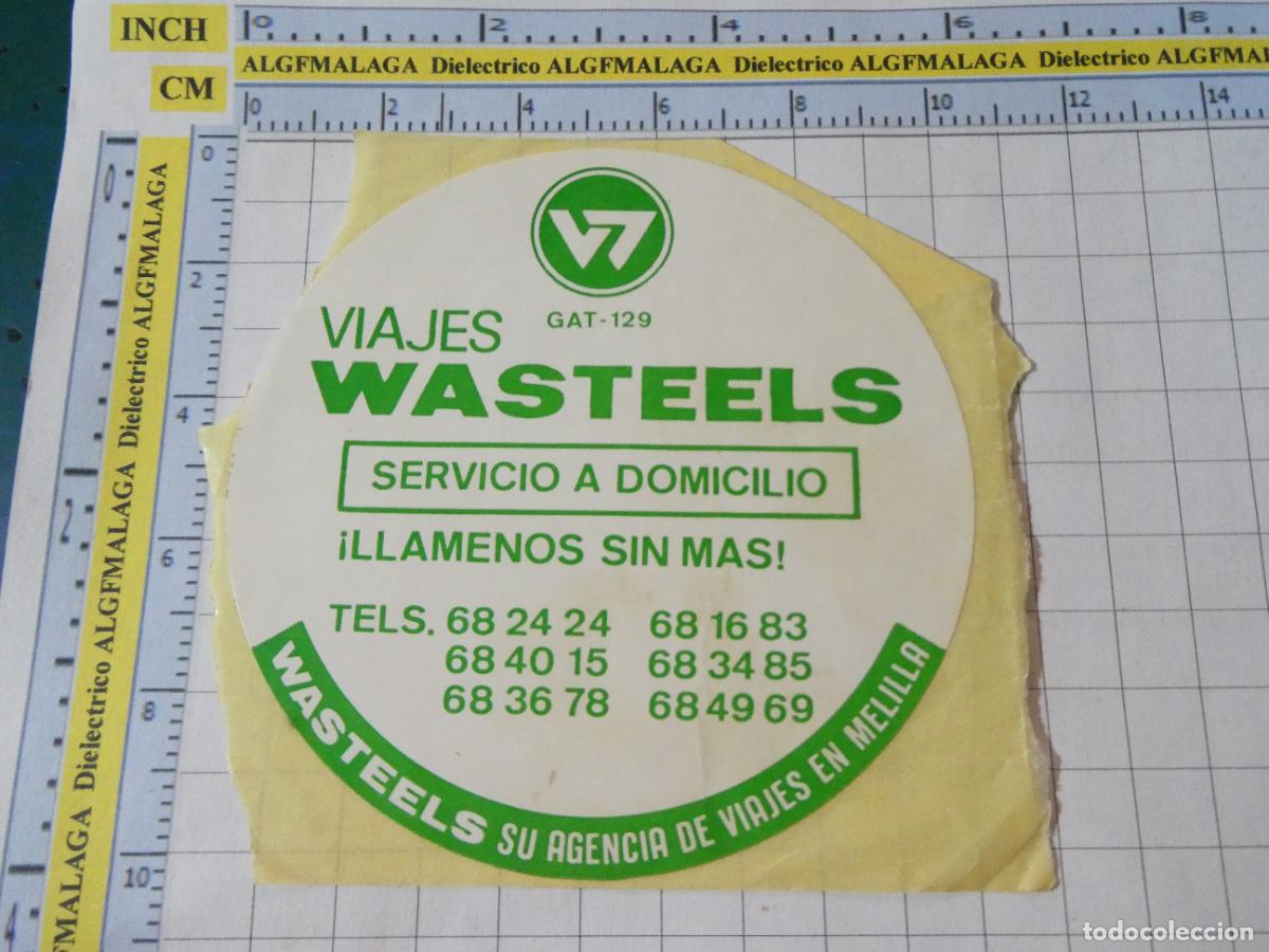 Pegatinas de colecci&oacute;n: PEGATINA AGENCIA DE VIAJES WASTEELS MELILLA. 28
