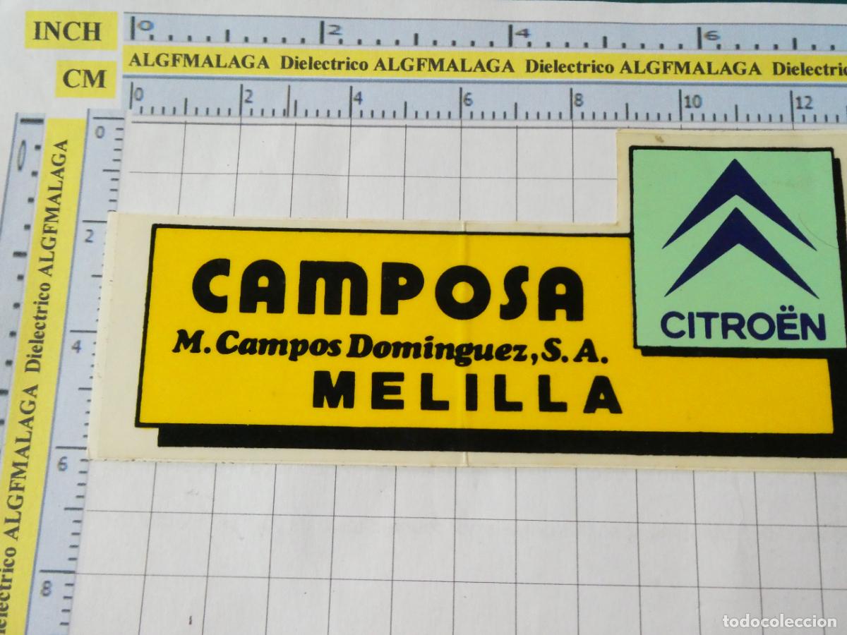 Pegatinas de colecci&oacute;n: PEGATINA DE COCHES MOTOS. CITROEN MELILLA. 42