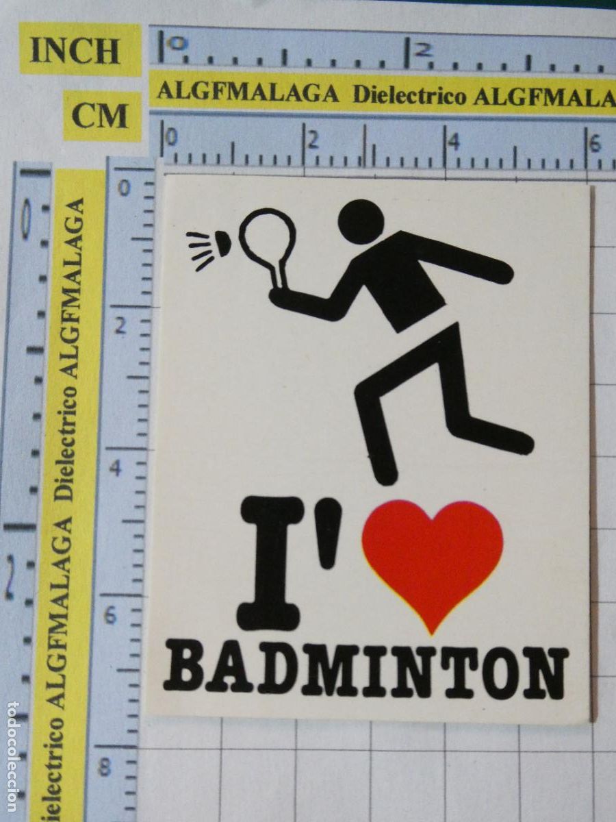 Pegatinas de colecci&oacute;n: PEGATINA DE DEPORTES. BADMINTON. 46