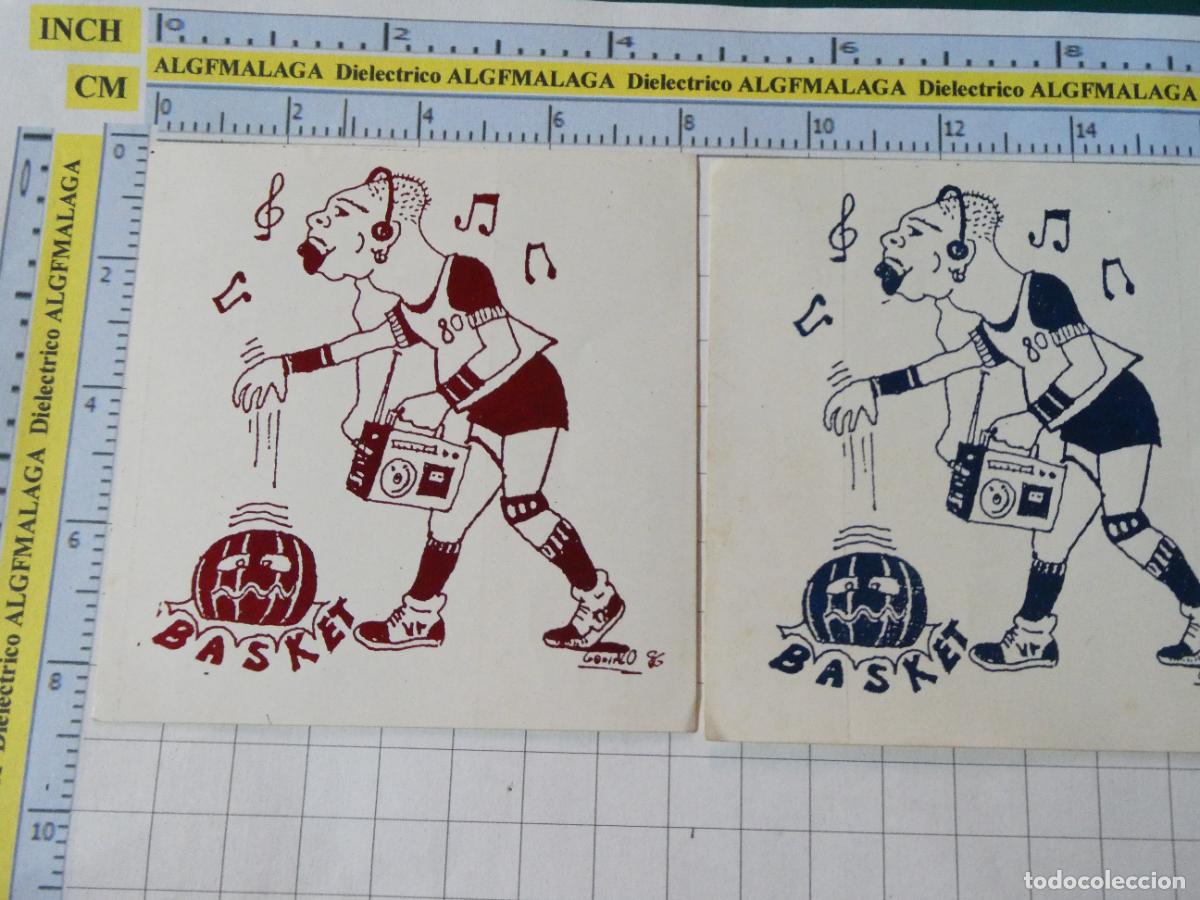 Pegatinas de colecci&oacute;n: PEGATINA DE DEPORTES. BASKET BALONCESTO CARICATURA JUGADOR A&Ntilde;OS 80. 49
