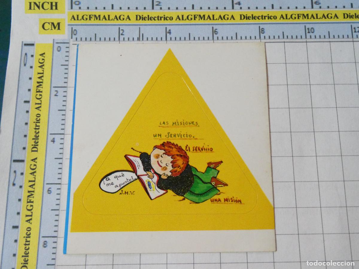 Pegatinas de colecci&oacute;n: PEGATINA RELIGIOSA. MISIONES MISIONEROS. 50